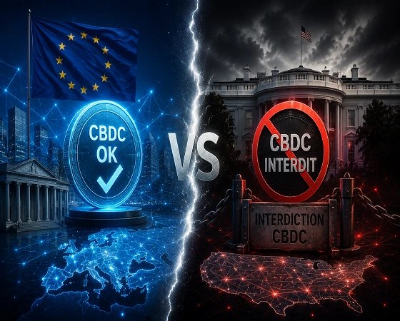 Digital Euro vs US CBDC Ban: Two Diverging Paths